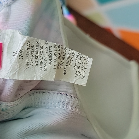 Ocean Pacific OP Retro Tankini Swim Top Beach Pool Resort Medium - Picture 10 of 13